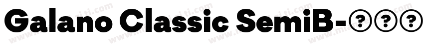Galano Classic SemiB字体转换